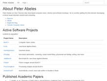 Tablet Screenshot of peterabeles.com